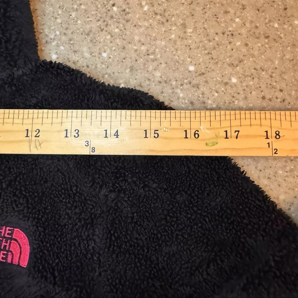North Face Jacket Womens Medium Full Zip Long Sleeve Outdoors Zip Black Fleece - Picture 4 of 9